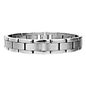 Titanium Link Bracelet - Matte & Shiny